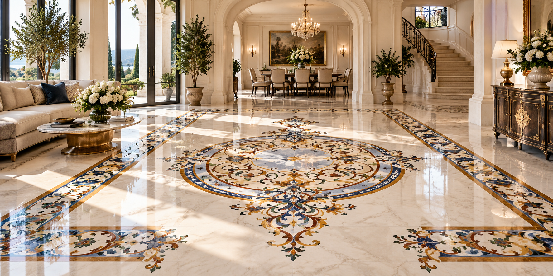 Featured Monarch Crafts Pietra Dura and marble inlay craftsmanship; replace with approved banner image one