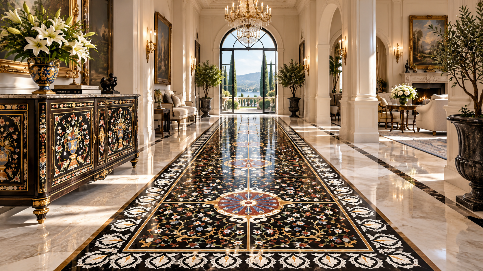 Featured natural-stone inlay for luxury interiors; replace with approved banner image two